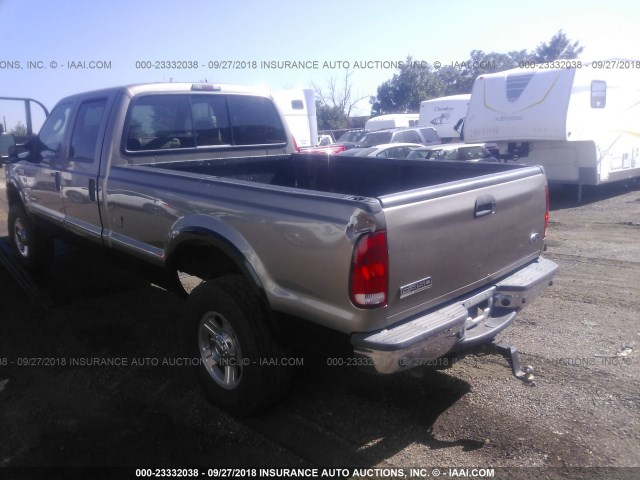 1FTWW31P66ED53862 - 2006 FORD F350 SRW SUPER DUTY GOLD photo 3