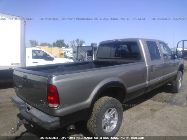 1FTWW31P66ED53862 - 2006 FORD F350 SRW SUPER DUTY GOLD photo 4