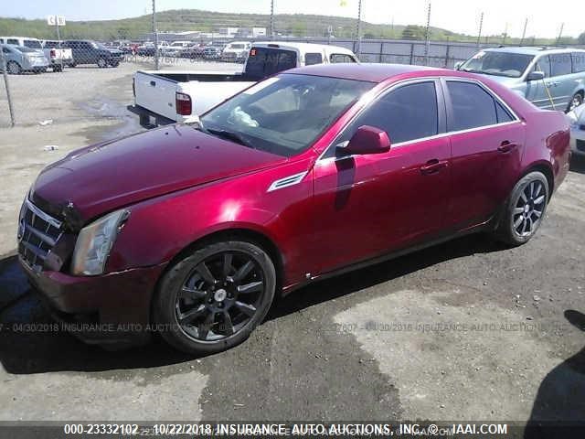 1G6DS57V690152455 - 2009 CADILLAC CTS HI FEATURE V6 BURGUNDY photo 2