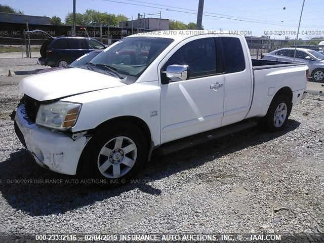 1N6AA06A54N545361 - 2004 NISSAN TITAN XE/SE/LE WHITE photo 2