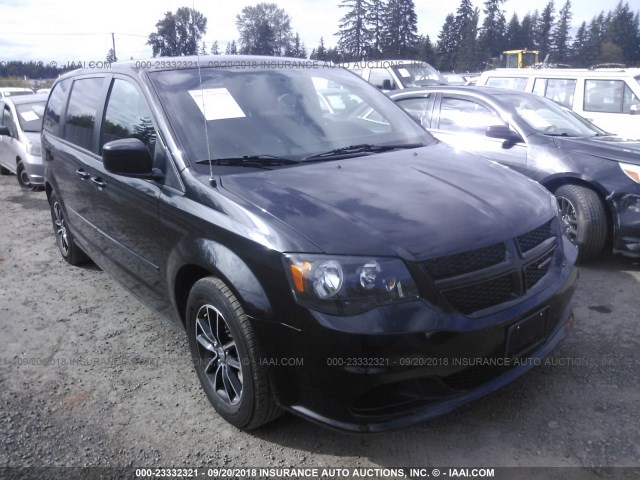 2C4RDGBG9GR164023 - 2016 DODGE GRAND CARAVAN SE BLACK photo 1