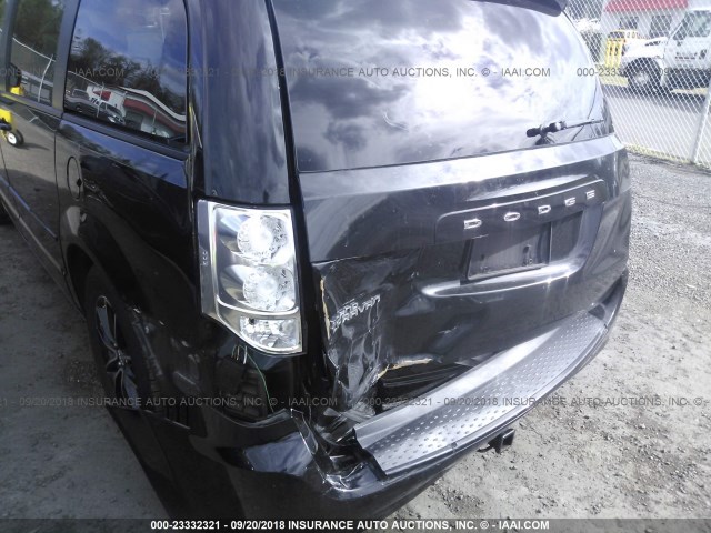 2C4RDGBG9GR164023 - 2016 DODGE GRAND CARAVAN SE BLACK photo 6