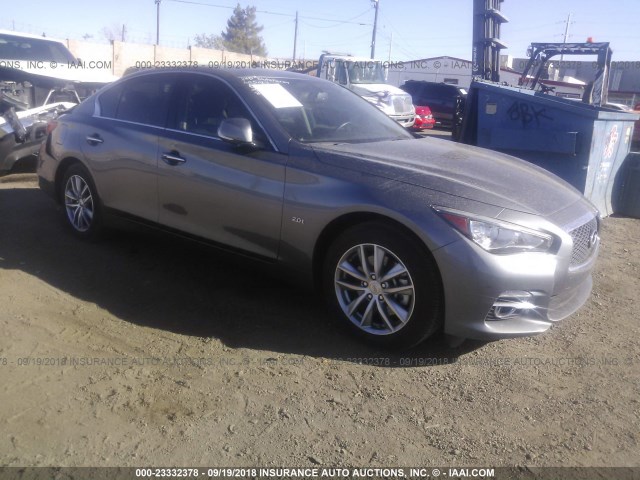 JN1CV7AP8GM203078 - 2016 INFINITI Q50 GRAY photo 1