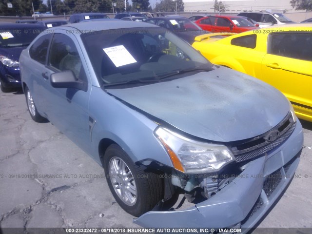 1FAHP33N98W115475 - 2008 FORD FOCUS SE/SEL/SES Light Blue photo 1