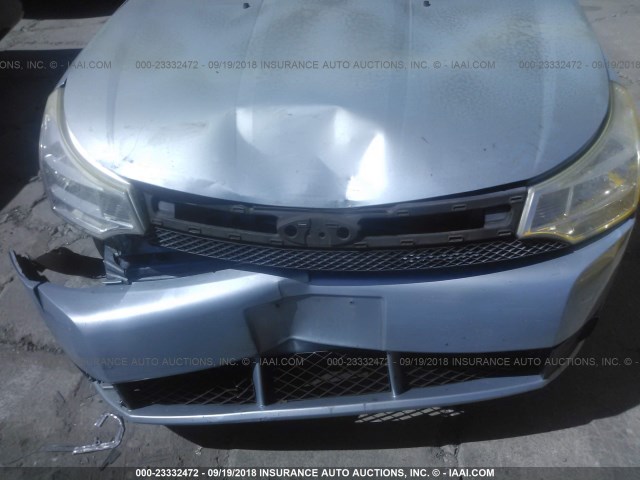 1FAHP33N98W115475 - 2008 FORD FOCUS SE/SEL/SES Light Blue photo 6