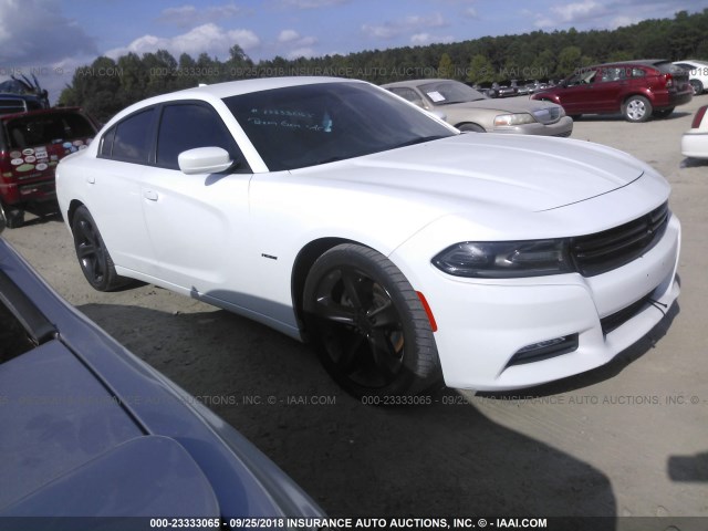 2C3CDXCT4GH186006 - 2016 DODGE CHARGER R/T WHITE photo 1