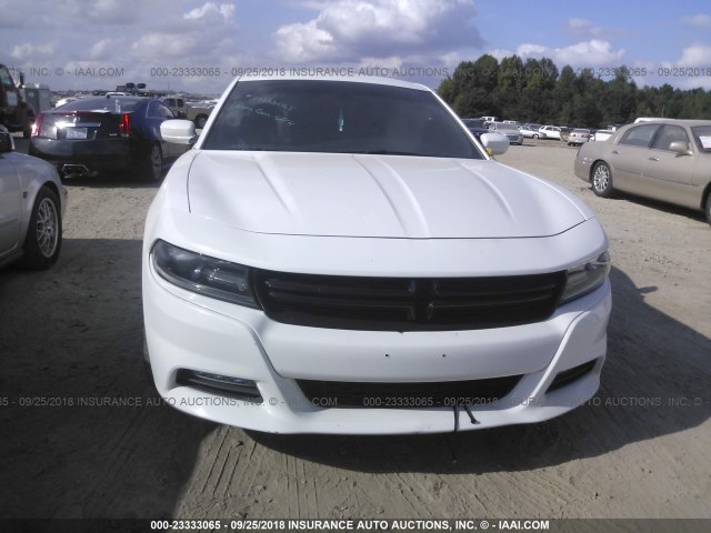 2C3CDXCT4GH186006 - 2016 DODGE CHARGER R/T WHITE photo 6