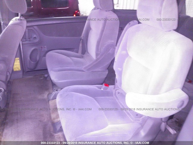 5TDZA23C66S422205 - 2006 TOYOTA SIENNA CE/LE SILVER photo 8