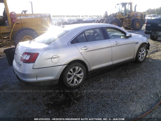 1FAHP2EW8CG130794 - 2012 FORD TAURUS SEL SILVER photo 4