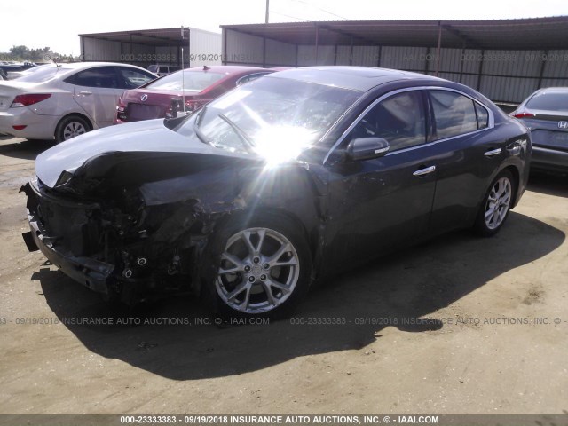 1N4AA5AP6DC806395 - 2013 NISSAN MAXIMA S/SV GRAY photo 2