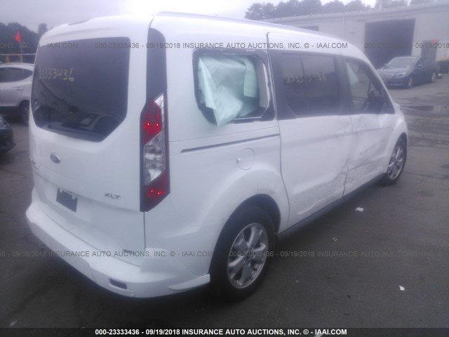 NM0GE9F73G1265585 - 2016 FORD TRANSIT CONNECT XLT WHITE photo 4