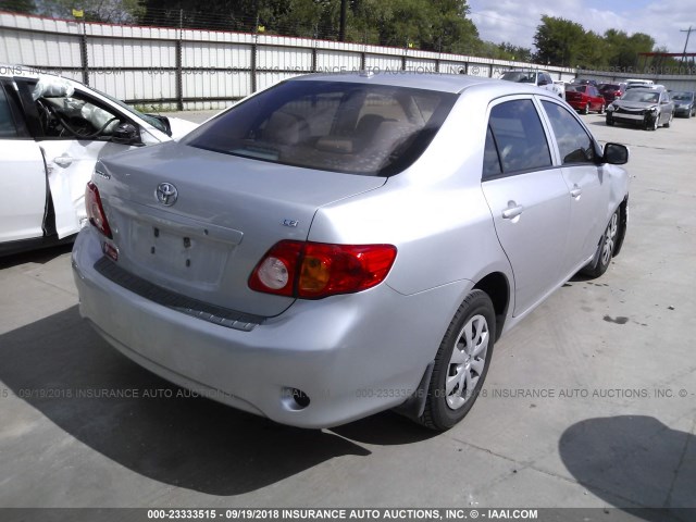 1NXBU4EE5AZ361061 - 2010 TOYOTA COROLLA S/LE/XLE SILVER photo 4