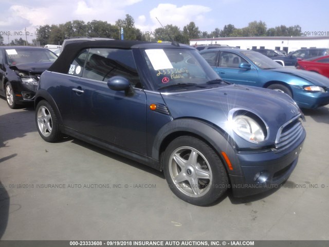 WMWMR3C50ATU98570 - 2010 MINI COOPER BLUE photo 1