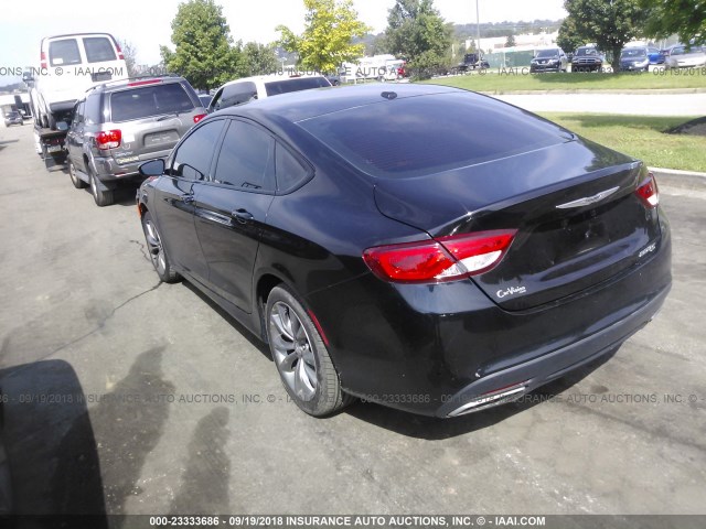 1C3CCCBB0FN534281 - 2015 CHRYSLER 200 S BLACK photo 3