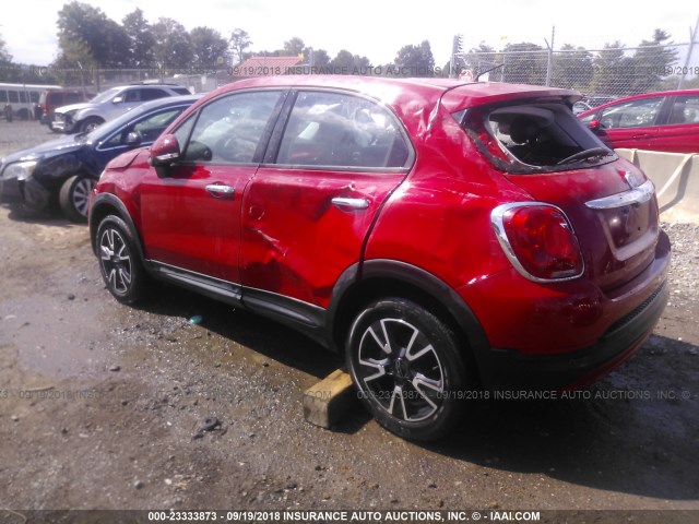 ZFBCFYAB1HP593934 - 2017 FIAT 500X POP RED photo 3