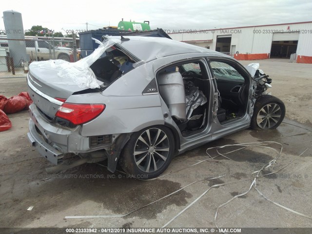 1C3CCBBB5DN629894 - 2013 CHRYSLER 200 TOURING SILVER photo 4