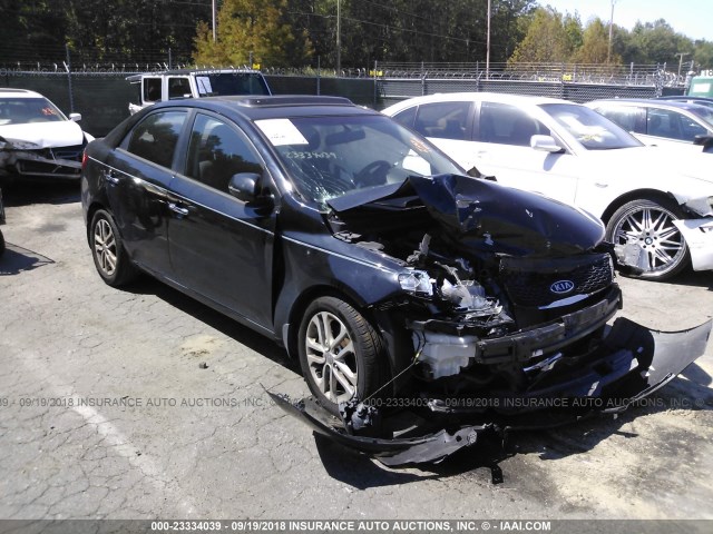 KNAFU4A24B5373373 - 2011 KIA FORTE EX BLACK photo 1