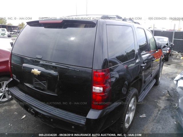 1GNFK13097J150710 - 2007 CHEVROLET TAHOE K1500 BLACK photo 4