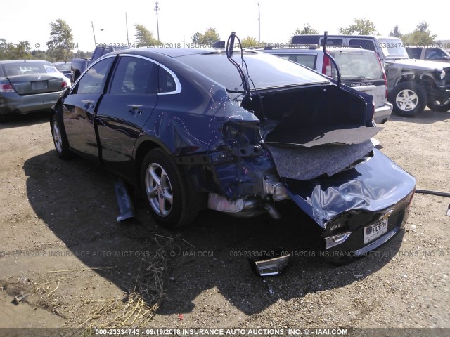 1G1ZB5ST5JF168505 - 2018 CHEVROLET MALIBU LS 蓝色 照片 3