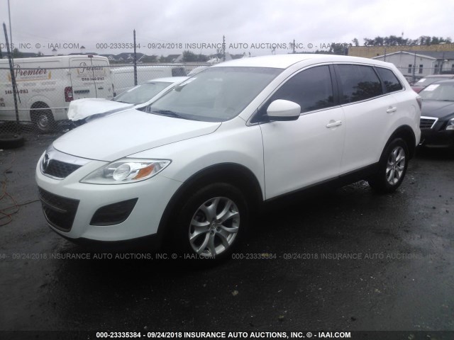 JM3TB2BA4B0302409 - 2011 MAZDA CX-9 WHITE photo 2