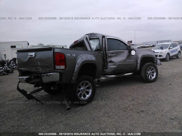 3GTU2VE26DG186275 - 2013 GMC SIERRA K1500 SLE GRAY photo 4