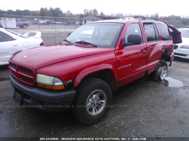 1B4HS28Y6WF125980 - 1998 DODGE DURANGO RED photo 2