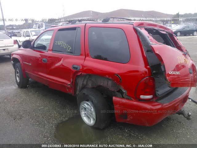 1B4HS28Y6WF125980 - 1998 DODGE DURANGO RED photo 3