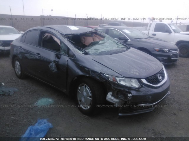 2HGFB2F60FH526534 - 2015 HONDA CIVIC HF GRAY photo 1