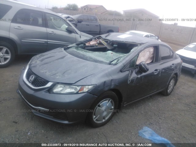 2HGFB2F60FH526534 - 2015 HONDA CIVIC HF GRAY photo 2