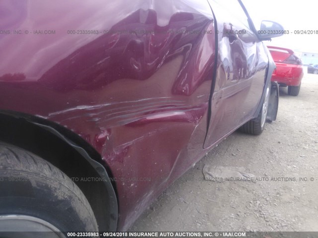 1G2ZH17N184200613 - 2008 PONTIAC G6 GT MAROON photo 6