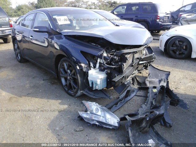 1N4AA5AP7EC485985 - 2014 NISSAN MAXIMA S/SV BLUE photo 1