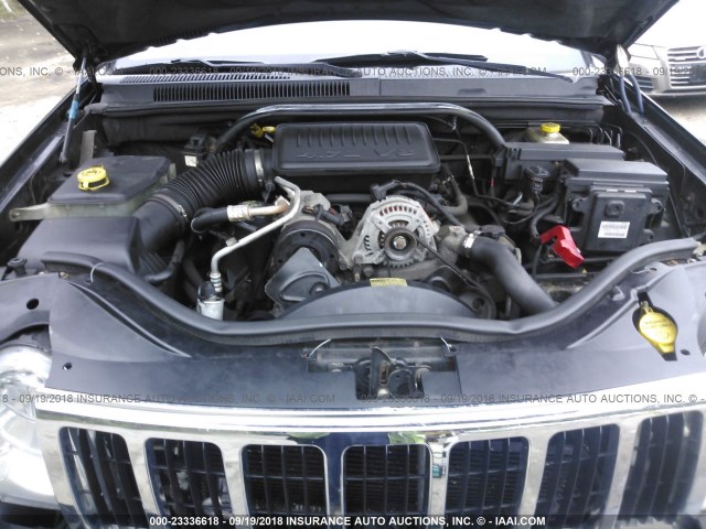 1J4HR48N25C691449 - 2005 JEEP GRAND CHEROKEE LAREDO/COLUMBIA/FREEDOM შავი ფოტო 10