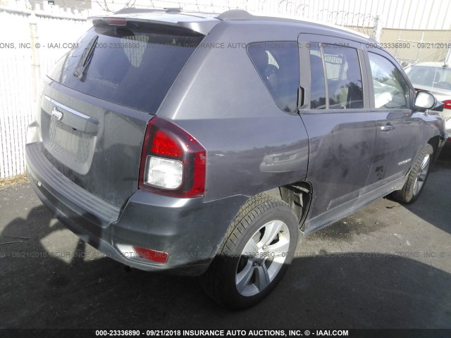 1C4NJCBAXGD742998 - 2016 JEEP COMPASS SPORT GRAY photo 4