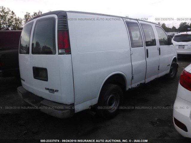 1GCEG15WXY1248461 - 2000 CHEVROLET EXPRESS G1500  WHITE photo 4