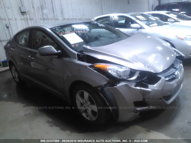 5NPDH4AE5CH081208 - 2012 HYUNDAI ELANTRA GLS/LIMITED GRAY photo 1