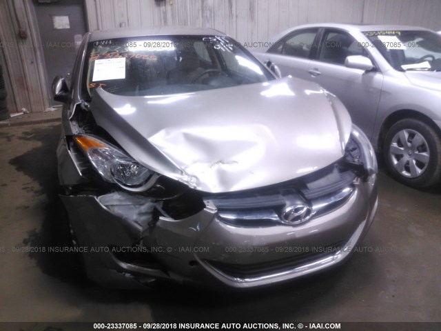 5NPDH4AE5CH081208 - 2012 HYUNDAI ELANTRA GLS/LIMITED GRAY photo 6