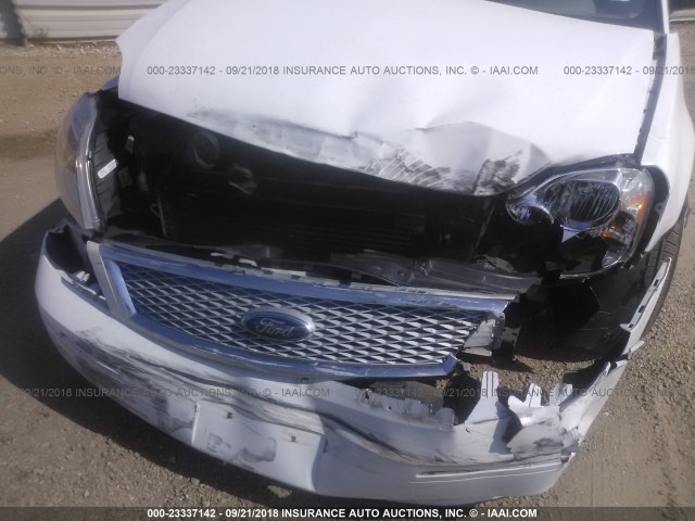 1FAHP24197G117855 - 2007 FORD FIVE HUNDRED SEL WHITE photo 6