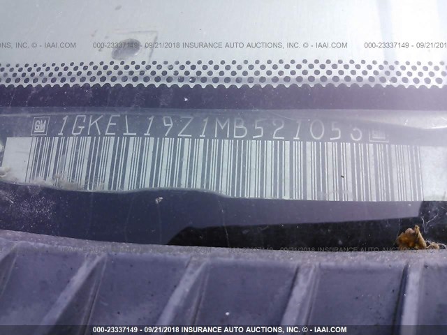 1GKEL19Z1MB521053 - 1991 GMC SAFARI XT BLUE photo 9
