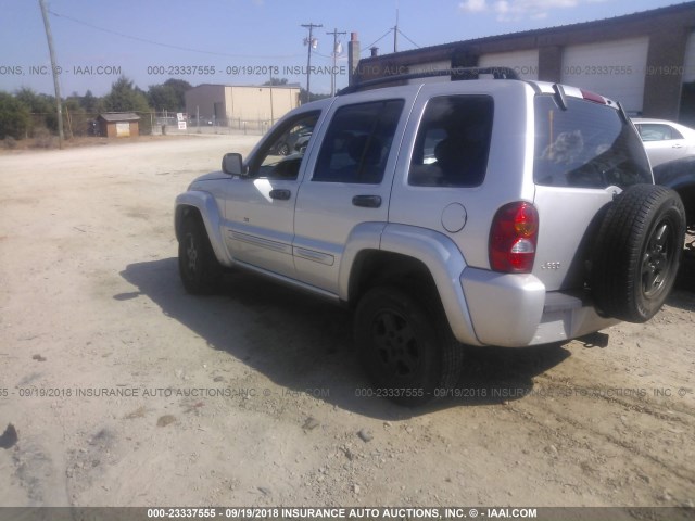 1J4GK58K42W348339 - 2002 JEEP LIBERTY LIMITED SILVER photo 3