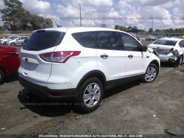 1FMCU0F7XGUC35848 - 2016 FORD ESCAPE S WHITE photo 4