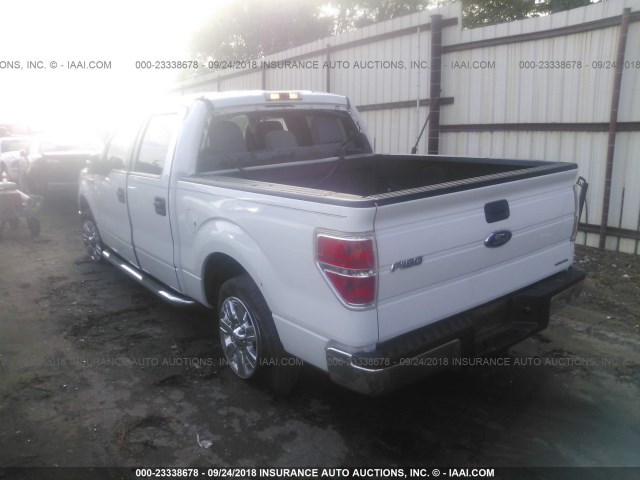 1FTFW1CF4CFD08028 - 2012 FORD F150 SUPERCREW WHITE photo 3