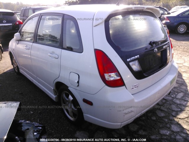 JS2RD61H745250790 - 2004 SUZUKI AERIO SX WHITE photo 3