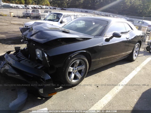 2C3CDYAG5DH718662 - 2013 DODGE CHALLENGER SXT BLACK photo 2