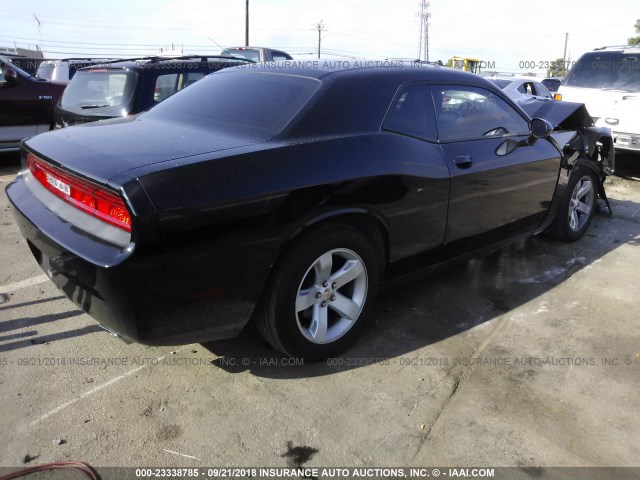 2C3CDYAG5DH718662 - 2013 DODGE CHALLENGER SXT BLACK photo 4