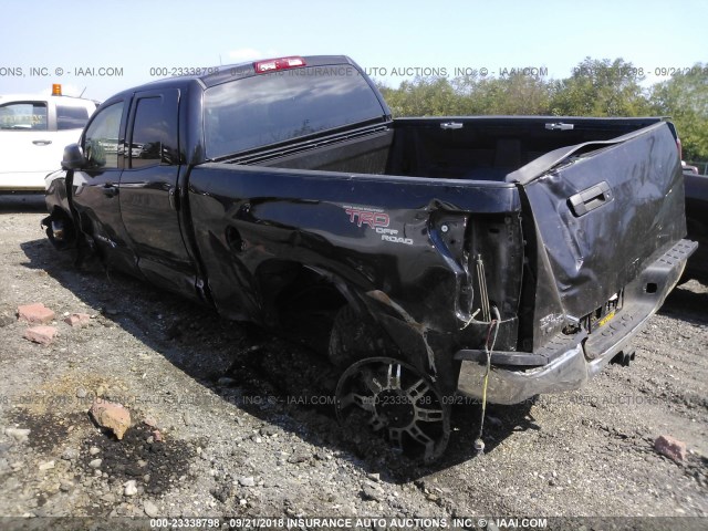 5TFUM5F16AX012438 - 2010 TOYOTA TUNDRA DOUBLE CAB SR5 BLACK photo 3