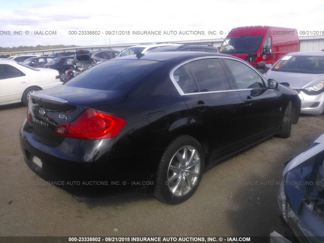 JNKCV61F99M052087 - 2009 INFINITI G37 BLACK photo 4