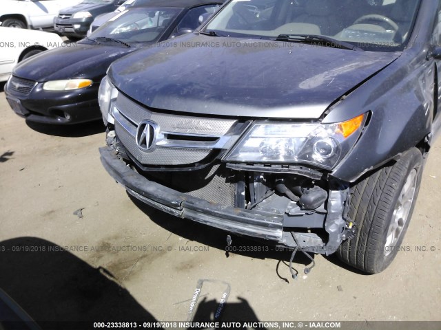 2HNYD28447H542003 - 2007 ACURA MDX TECHNOLOGY GRAY photo 6