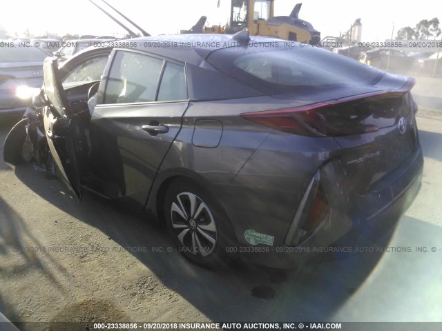 JTDKARFP4H3001998 - 2017 TOYOTA PRIUS PRIME  灰色 照片 3