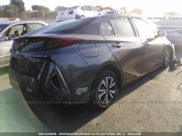JTDKARFP4H3001998 - 2017 TOYOTA PRIUS PRIME  灰色 照片 4