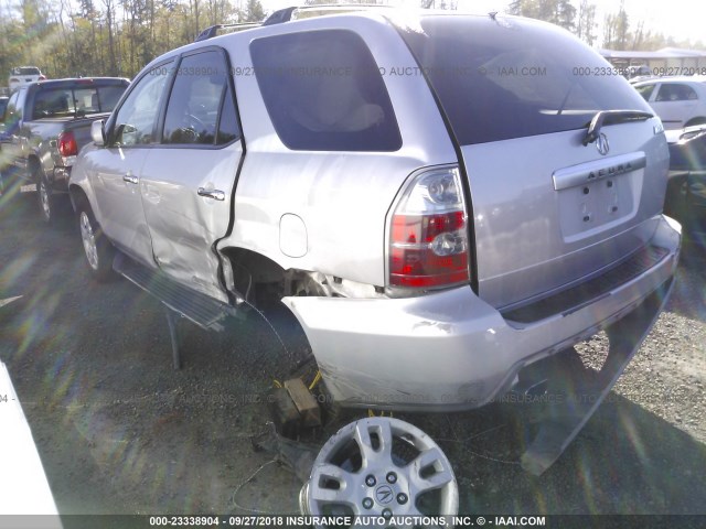 2HNYD18704H505532 - 2004 ACURA MDX TOURING SILVER photo 3